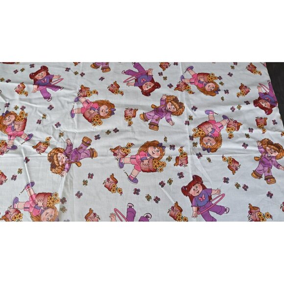 Vintage Cabbage Patch Kids Fabric Blue 2005 2 Yards - Picture 3 of 4